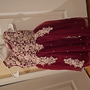 Sequined Embroidered kids Party dress NEW